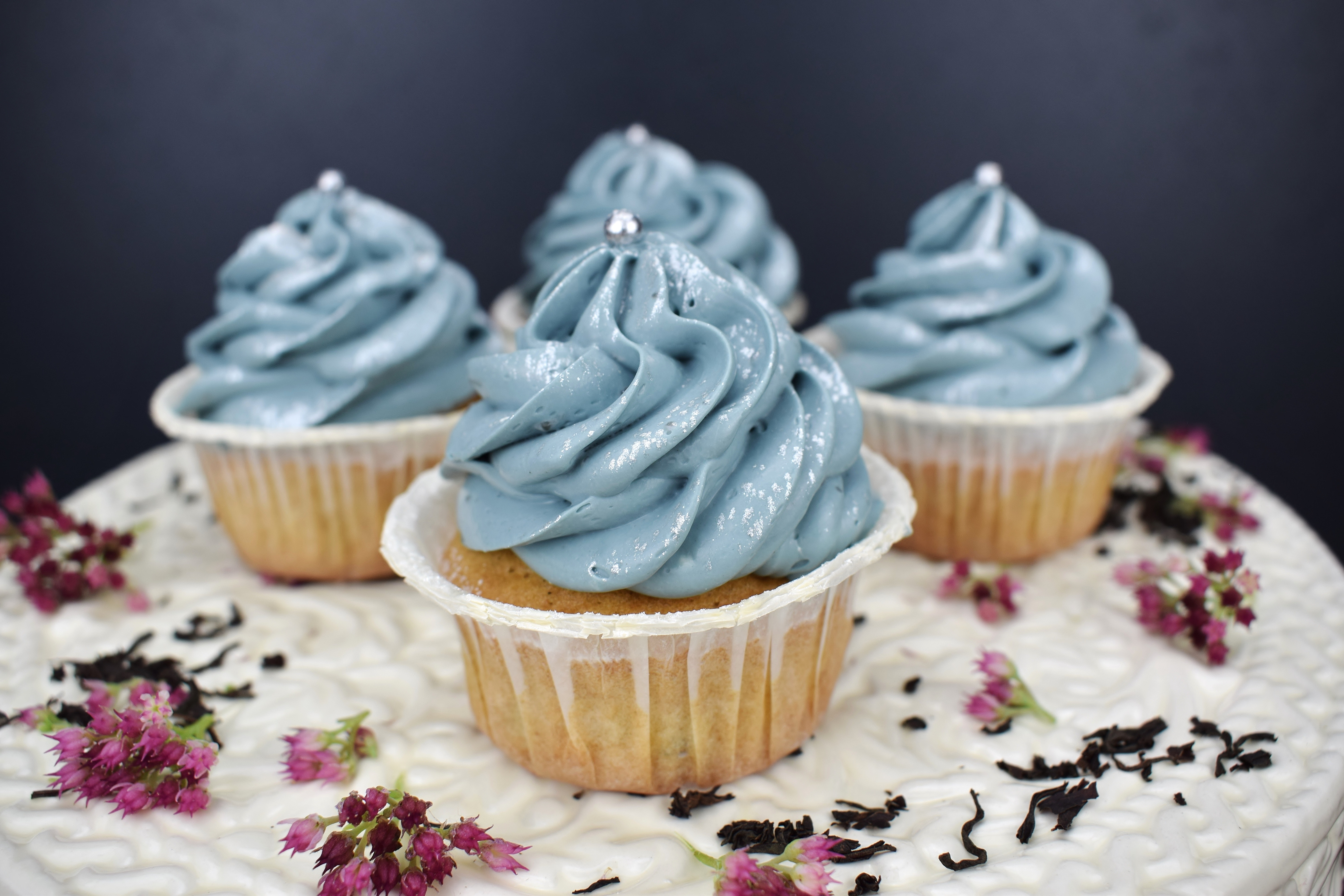 Cupcakes in blue color